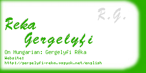 reka gergelyfi business card
